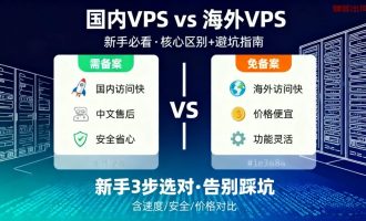 国内VPS比较海外VPS，5大关键差异，新手别踩坑！