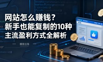 网站怎么赚钱？10种主流盈利方式全解析