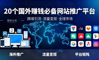 20个国外赚钱必备网站推广平台